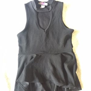Fancy black dress top